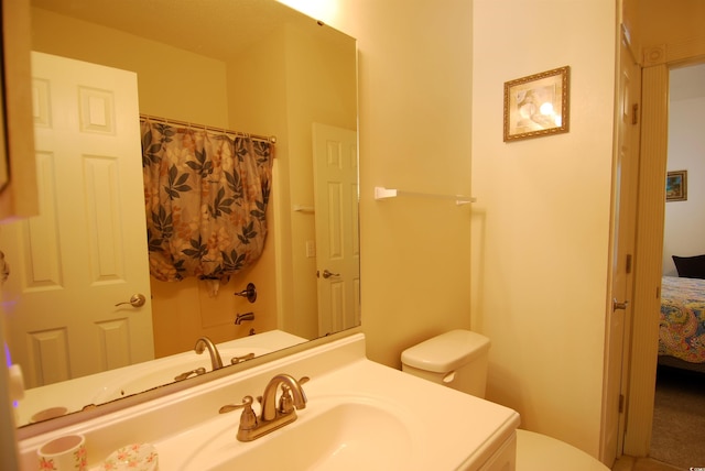 400 Lands End Blvd Unit 5304, Myrtle Beach, SC 29572 - full bath with toilet, a shower with shower curtain, vanity, and ensuite bathroom