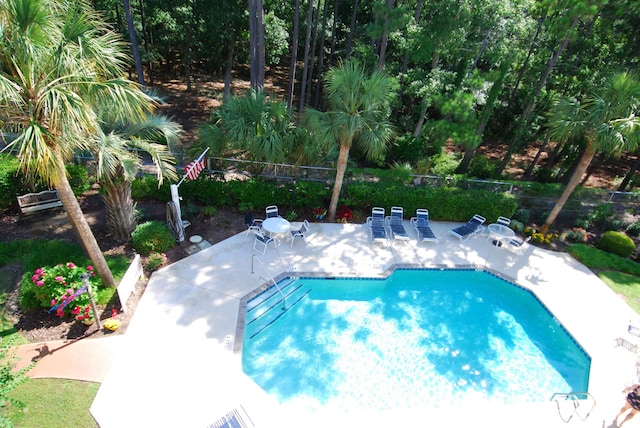 400 Lands End Blvd Unit 5304, Myrtle Beach, SC 29572 - community pool with a patio and fence