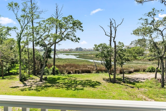 400 Elizabeth Dr, Murrells Inlet, SC 29576 - view of green lawn with a water view