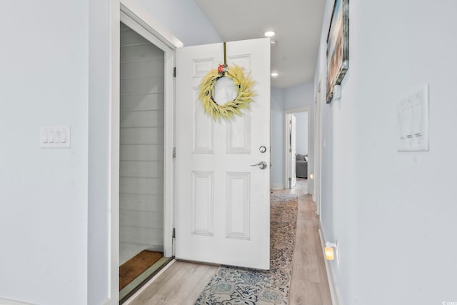 400 Elizabeth Dr, Murrells Inlet, SC 29576 - hall with light wood-type flooring, recessed lighting, and baseboards