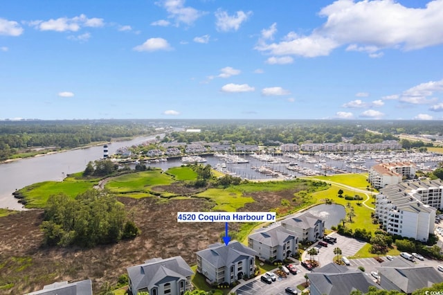 4520 Coquina Harbour Dr Unit F-3, Little River, SC 29566 - drone / aerial view of a nearby body of water