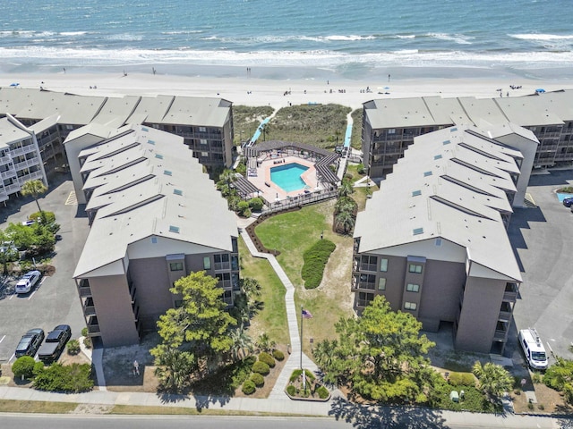 206 2nd Ave N Unit 271, North Myrtle Beach, SC 29582 - drone / aerial view of expansive coastline and a pool
