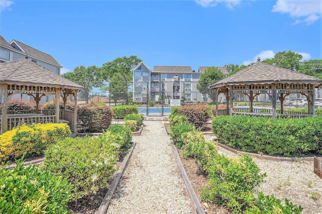 351 Lake Arrowhead Rd Unit 24-396, Myrtle Beach, SC 29572 - view of community with a gazebo and a vegetable garden