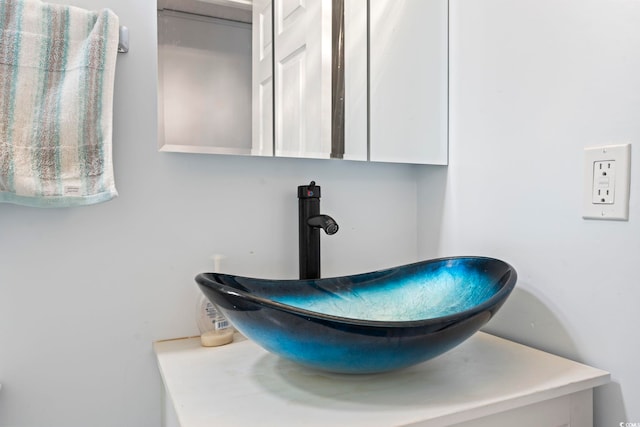 bathroom view of vanity
