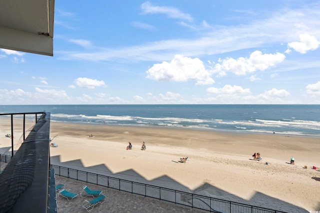 water view featuring local beach