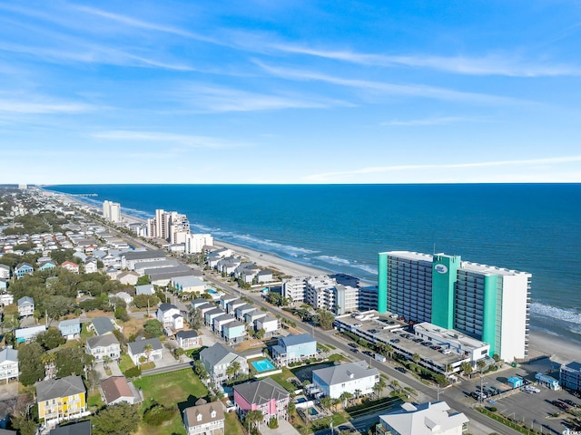 bird's eye view of expansive beach