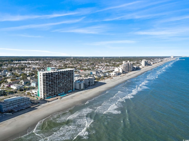 bird's eye view of extended coastline