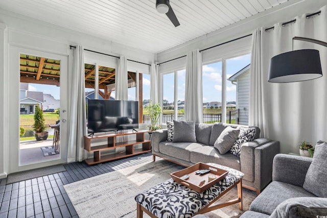 view of sunroom / solarium