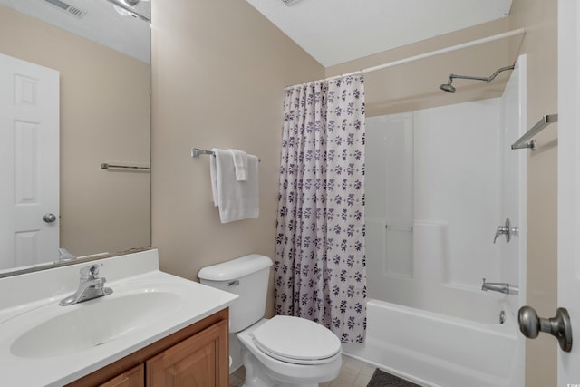 4940 Windsor Green Way Unit 301, Myrtle Beach, SC 29579 - full bathroom with toilet, vanity, shower / bath combo, and tile patterned floors