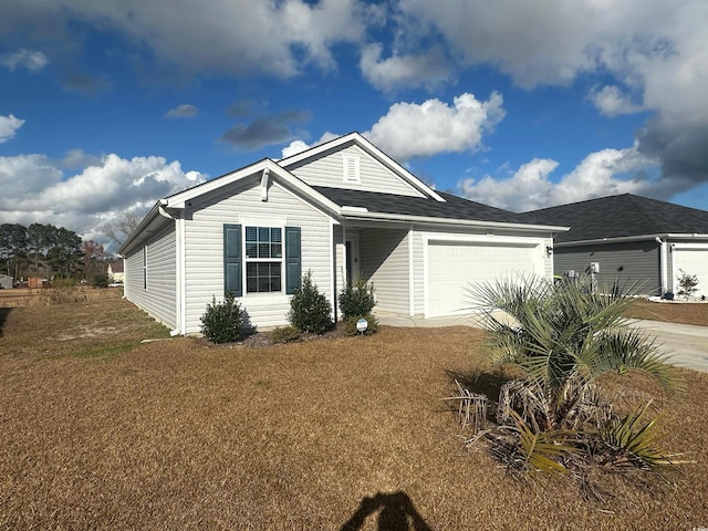 198 Foxford Dr, Conway, SC 29526 - ranch-style house with a garage, a front yard, and concrete driveway