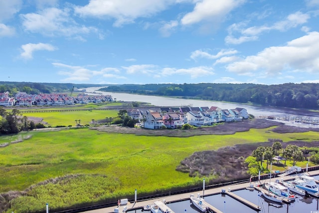 4350 Intercoastal Dr Unit 2402, Little River, SC 29566 - drone / aerial view of a nearby body of water and a forest