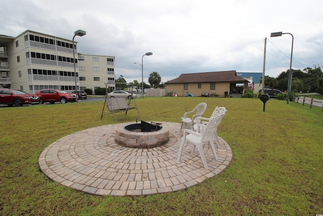 4350 Intercoastal Dr Unit 2402, Little River, SC 29566 - view of patio / terrace featuring an outdoor fire pit