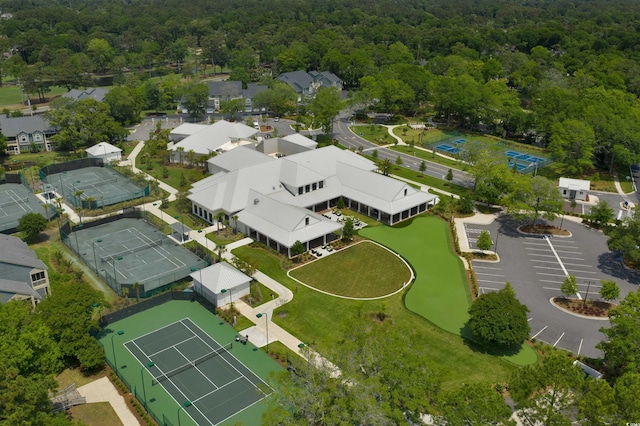 9820 Queensway Blvd Unit 804, Myrtle Beach, SC 29572 - aerial view of property's location with a heavily wooded area and nearby suburban area