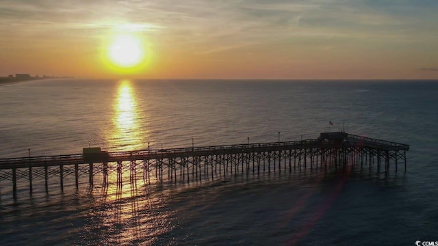 9820 Queensway Blvd Unit 804, Myrtle Beach, SC 29572 - dock featuring a water view and a pier