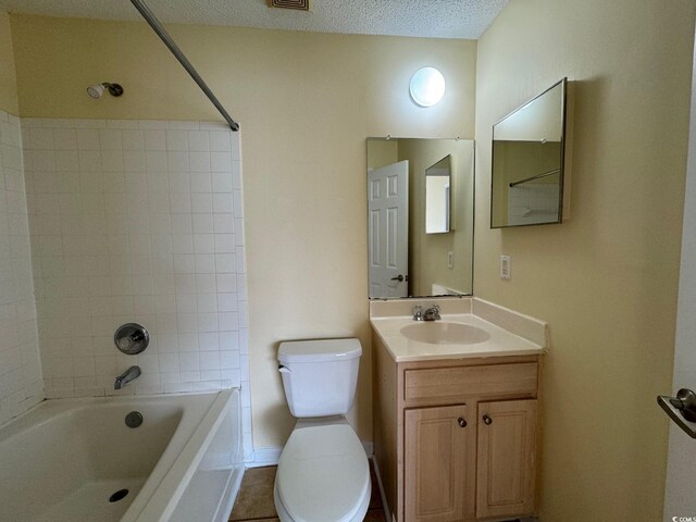 3761 Citation Way Unit 531, Myrtle Beach, SC 29577 - full bath featuring toilet, shower / tub combination, vanity, a textured ceiling, and baseboards