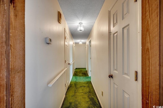 2010 Ye Olde Kings Hwy, North Myrtle Beach, SC 29582 - hall with a textured ceiling, carpet, and baseboards