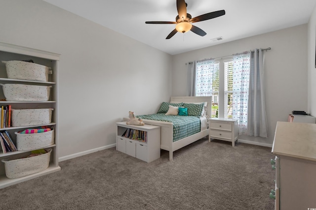 3620 Diamond Stars Way, Little River, SC 29566 - bedroom with carpet floors, a ceiling fan, and baseboards