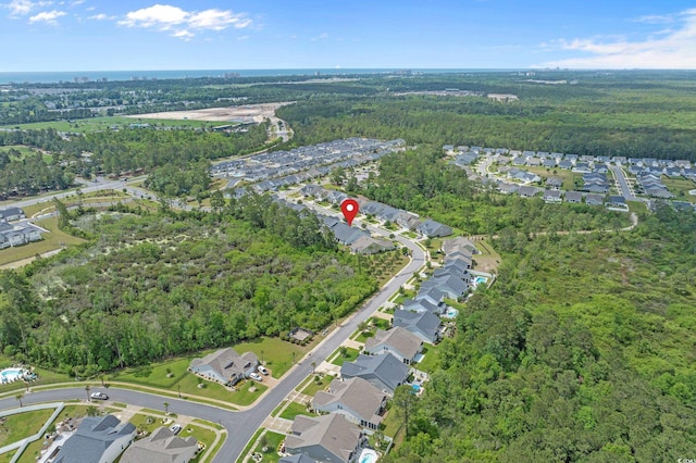 3620 Diamond Stars Way, Little River, SC 29566 - aerial view of property's location with a heavily wooded area and nearby suburban area