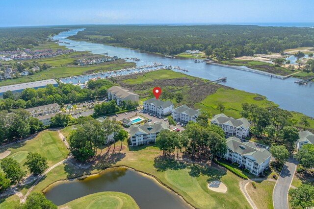 4450 Turtle Ln Unit 2-A, Little River, SC 29566 - view of property location featuring a nearby body of water, apartment complex, and a golf course