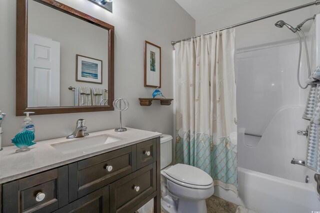 4450 Turtle Ln Unit 2-A, Little River, SC 29566 - full bathroom featuring toilet, vanity, and shower / bath combo