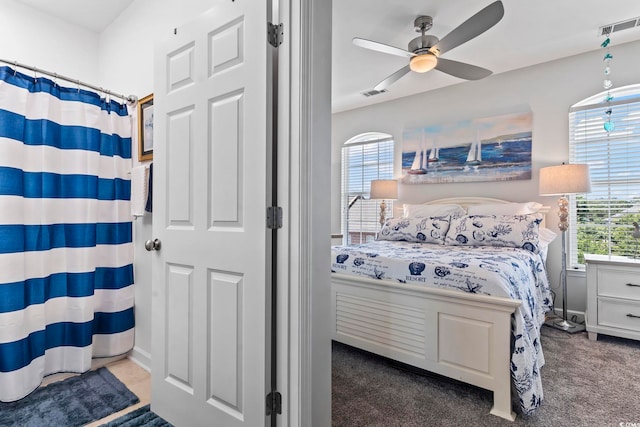 815 Murray Ave, Myrtle Beach, SC 29577 - bedroom featuring carpet floors, baseboards, and ceiling fan
