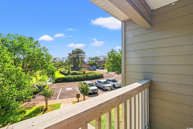 view of balcony