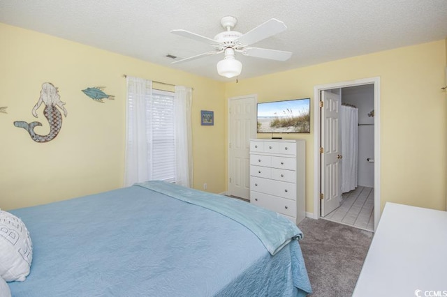 404 1st Ave N Unit H, North Myrtle Beach, SC 29582 - bedroom with carpet floors and ceiling fan