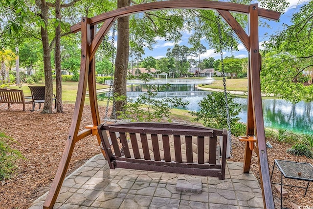 67 Camden Cir, Pawleys Island, SC 29585 - view of patio featuring a water view
