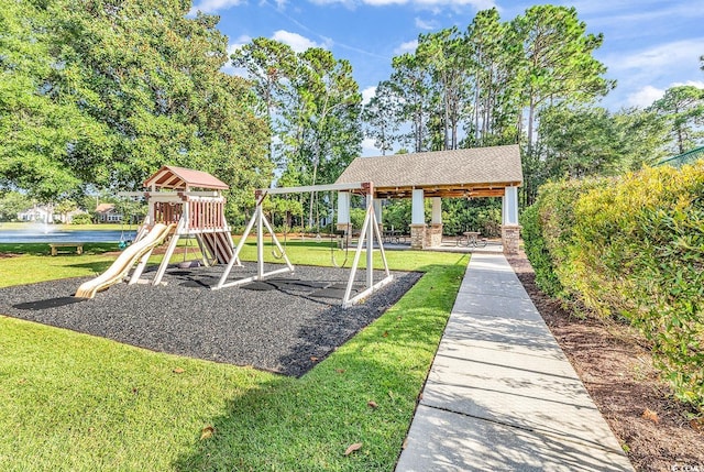 67 Camden Cir, Pawleys Island, SC 29585 - communal playground with a lawn