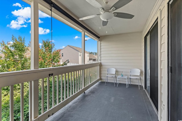 510 Fairwood Lakes Dr Unit 19-Q, Myrtle Beach, SC 29588 - balcony featuring ceiling fan and a residential view