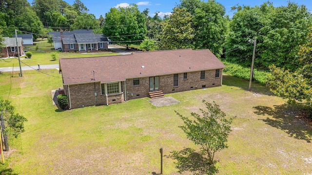 view of subject property