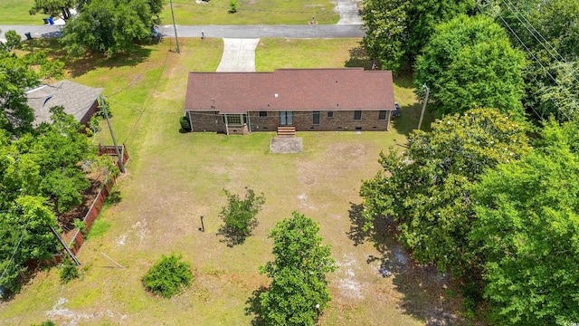 view from above of property