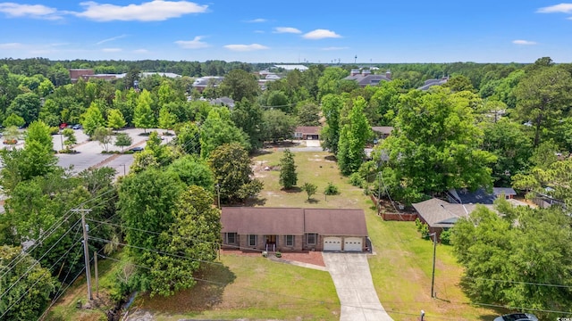 view from above of property