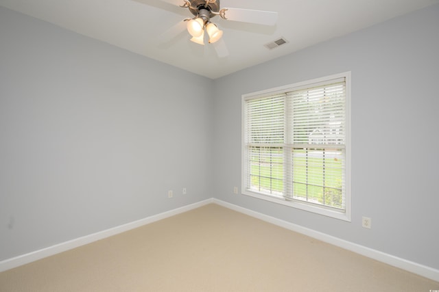 249 Ashepoo Creek Dr, Myrtle Beach, SC 29579 - empty room featuring baseboards, light carpet, and ceiling fan