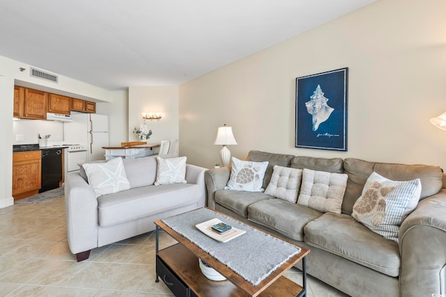 5523 N Ocean Blvd Unit 1903, Myrtle Beach, SC 29577 - living area with light tile patterned flooring