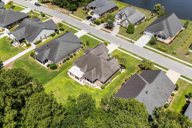 aerial view of residential area