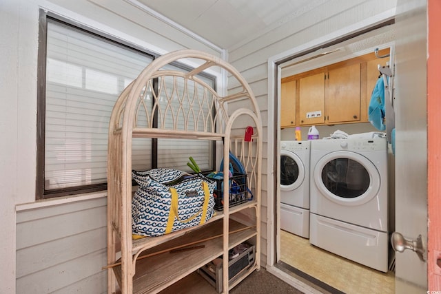 210 N Ocean Blvd Unit 333, North Myrtle Beach, SC 29582 - washroom featuring cabinet space and independent washer and dryer