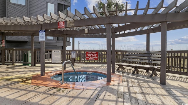 210 N Ocean Blvd Unit 333, North Myrtle Beach, SC 29582 - view of swimming pool featuring a community hot tub