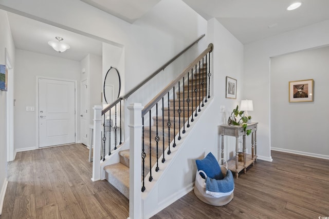 4410 Honir Dr, Myrtle Beach, SC 29579 - foyer entrance with wood finished floors and baseboards