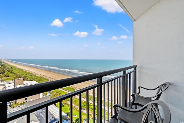 3000 N Ocean Blvd N Unit 1401, Myrtle Beach, SC 29577 - balcony with view of water and beach