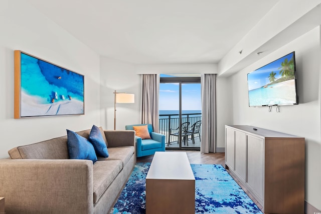 3000 N Ocean Blvd N Unit 1401, Myrtle Beach, SC 29577 - living room featuring light wood-style floors