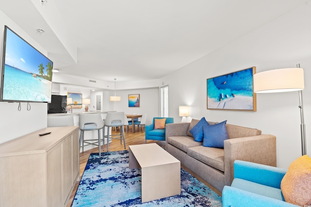 3000 N Ocean Blvd N Unit 1401, Myrtle Beach, SC 29577 - living room with light wood-type flooring