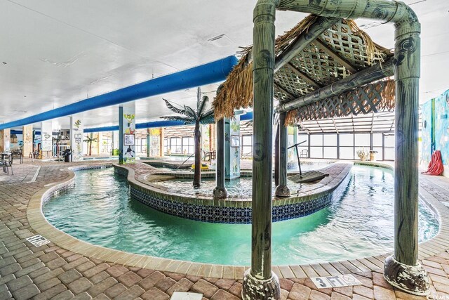 3000 N Ocean Blvd N Unit 1401, Myrtle Beach, SC 29577 - view of pool featuring a pool with connected hot tub