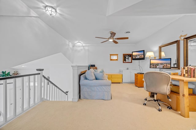 444 Dornoch Dr, Pawleys Island, SC 29585 - office space with light colored carpet and ceiling fan