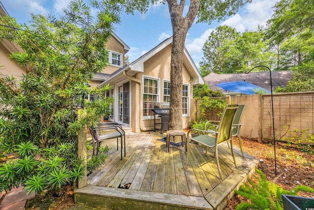 444 Dornoch Dr, Pawleys Island, SC 29585 - view of wooden terrace
