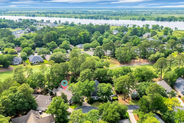 444 Dornoch Dr, Pawleys Island, SC 29585 - aerial perspective of suburban area featuring a nearby body of water
