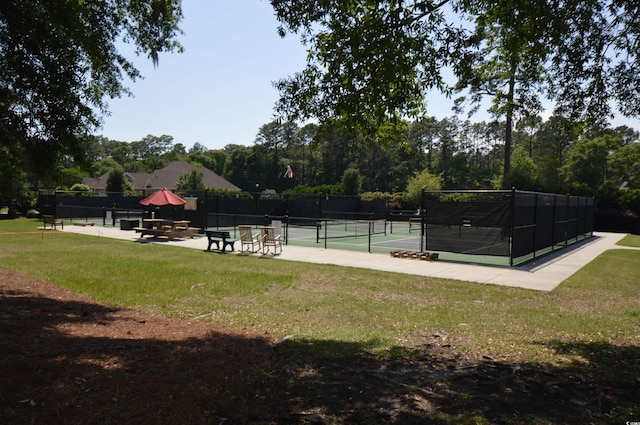 444 Dornoch Dr, Pawleys Island, SC 29585 - view of tennis court