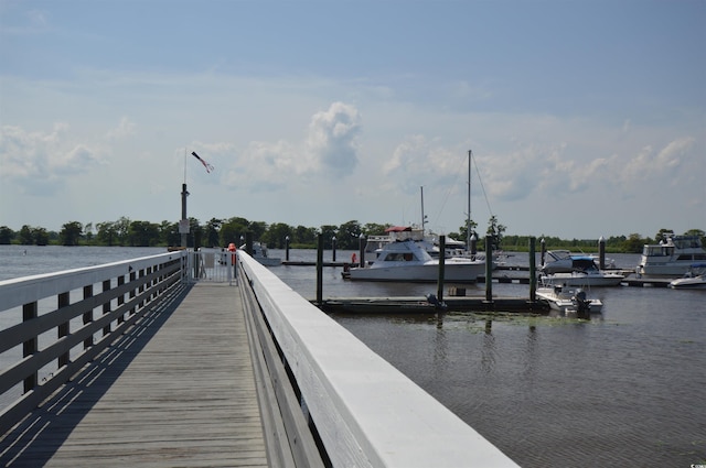 444 Dornoch Dr, Pawleys Island, SC 29585 - dock with a water view