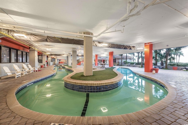 7200 N Ocean Blvd Unit 360, Myrtle Beach, SC 29572 - indoor pool with a patio area