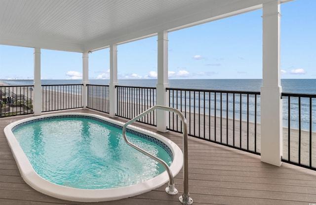 703 S Waccamaw Dr, Garden City Beach, SC 29576 - swimming pool with a water view